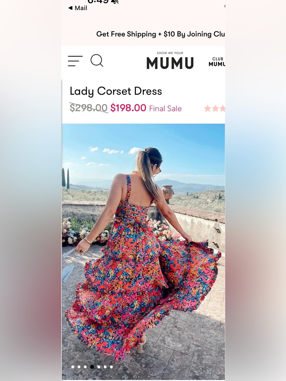 Show Me Your MuMu - Lady Corset Dress- Tiered Maxi Dress - Multicolor - Picture 2 of 6